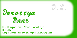 dorottya maar business card